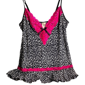 In bloom intimates animal print pink lace nighties large‎